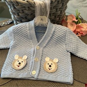 Hand Knitted Baby Cardigan